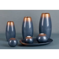 Kép 3/4 - nessa-01-keramia-gomb-kek-arany-10-x-10-x-10-cm-hs403541-kollekcio-hatterrel