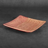 Kép 2/5 - elda-dekorativ-keramia-tal-piros-vilagosbarna-22-x-22-x-4-cm-hatterrel