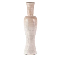 Kép 1/5 - edna-dekorativ-keramia-vaza-kremszin-19-x-19-x-71-cm