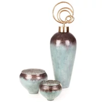 Kép 4/5 - abril-uveg-tal-turkiz-barna-18-x-18-x-14-cm-kollekcio