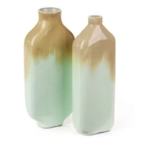 Kép 3/4 - bali-uveg-vaza-bezs-menta-14-x-7-x-33-cm-kollekcio