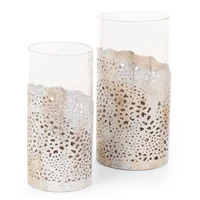 Kép 3/5 - dimon-uveg-gyertyatarto-bezs-13-x-13-x-27-cm-kollekcio