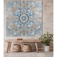 Kép 2/3 - mandala-kezzel-festett-falikep-486a-kek-80-x-80-cm-hangulatkep