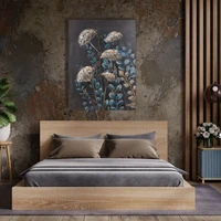 Kép 2/3 - viragos-novenyt-abrazolo-kezzel-festett-falikep-493-tobbszinu-60-x-80-cm-hangulatkep