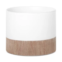 Kép 1/5 - mili-keramia-kaspo-feher-18-x-18-x-15-cm