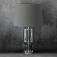 Kép 1/4 - lila-asztali-lampa-szurke-32-x-40-x-66-cm