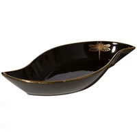 Kép 1/2 - lori-dekorativ-tal-fekete-arany-36-x-18-x-5-cm
