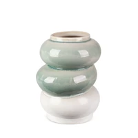 Kép 1/6 - liana-keramia-vaza-kremszin-menta-21-x-19-x-26-cm