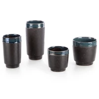 Kép 3/5 - hani-keramia-vaza-fekete-turkiz-13-x-13-x-25-cm-kollekcio