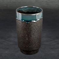 Kép 2/5 - hani-keramia-vaza-fekete-turkiz-12-x-12-x-20-cm-hatterrel