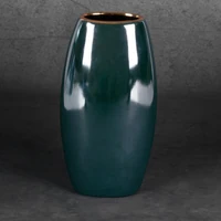 Kép 2/5 - amora2-keramia-vaza-zold-13-x-9-x-25-cm-hatterrel
