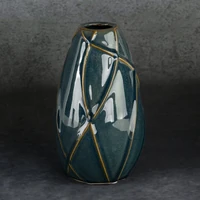 Kép 2/4 - teo-keramia-vaza-turkiz-17-x-17-x-27-cm-hatterrel