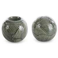 Kép 3/5 - dara-keramia-gomb-zold-10-x-10-x-9-cm-kollekcio