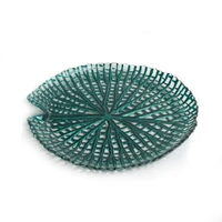 Kép 1/4 - mela-dekorativ-uveg-tal-turkiz-24-x-3-cm-hs404938