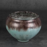 Kép 2/5 - abril-uveg-tal-turkiz-barna-18-x-18-x-14-cm-hatterrel
