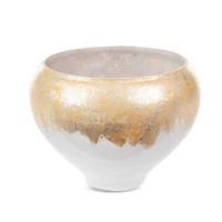 Kép 1/5 - iris-uveg-tal-feher-arany-23-x-23-x-18-cm-hs408340