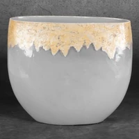 Kép 2/5 - iris-uveg-vaza-feher-arany-28-x-11-x-25-cm-hatterrel