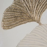 Kép 2/3 - ginkgo-leveleket-abrazolo-kezzel-festett-falikep-496-arany-80-x-100-cm-kozeli