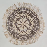 Kép 1/3 - mandala-abrazolo-kezzel-festett-kollazs-falikep-501a-bezs-60-x-60-cm