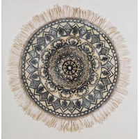 Kép 1/3 - mandala-kezzel-festett-kollazs-falikep-501b-bezs-60-x-60-cm