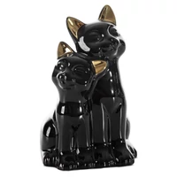 Kép 1/2 - fekete-macska-figura-fekete-14-x-12-x-22-cm-hs423320