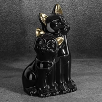 Kép 2/2 - fekete-macska-figura-fekete-14-x-12-x-22-cm-hs423320 1