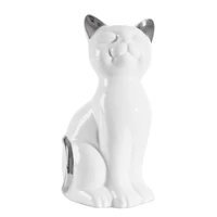 Kép 1/3 - feher-macska-figura-feher-11-x-9-x-20-cm-hs423321