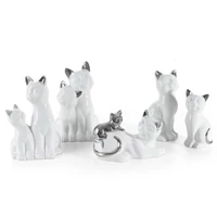 Kép 3/3 - feher-macska-figura-feher-11-x-9-x-20-cm-hs423321 2