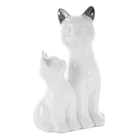 Kép 1/2 - feher-macska-figura-feher-15-x-11-x-22-cm-hs423323