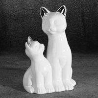 Kép 2/2 - feher-macska-figura-feher-15-x-11-x-22-cm-hs423323 1