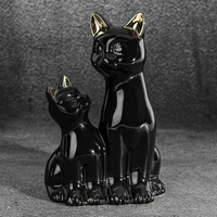 Kép 2/2 - fekete-macska-figura-fekete-15-x-11-x-22-cm-hs423324 1