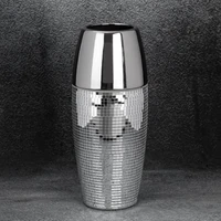 Kép 2/4 - mirona-keramia-vaza-ezust-12-x-12-x-30-cm-hs432025 1