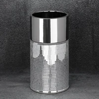 Kép 2/4 - mirona-keramia-vaza-ezust-14-x-14-x-30-cm-hs432027 1
