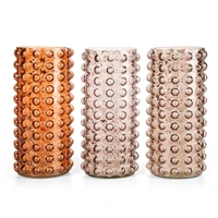 Kép 1/2 - keskeny-dekorativ-uveg-vaza-102090-mix-3-szinben-narancssarga-10-cm-7-x-10-7-x-22-cm-hs439381