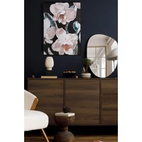 Kép 3/3 - viragos-novenyt-abrazolo-kezzel-festett-falikep-638-fekete-50-x-70-cm-hs440554 2