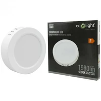 Kép 4/5 - EcoLight 18W-os falon kívüli ledes mennyezetlámpa  natúr fehér kör alakú