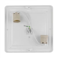 Kép 4/6 - EcoLight ø295 mm négyzet alakú fekete színű mennyezeti lámpa 2xE27-es foglalattal