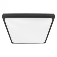 Kép 1/6 - EcoLight ø295 mm négyzet alakú fekete színű mennyezeti lámpa 2xE27-es foglalattal