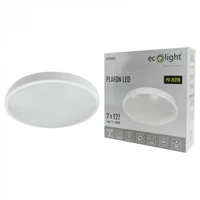 Kép 5/5 - EcoLight ø310 mm kerek fehér színű kerek mennyezeti lámpa 2xE27-es foglalattal