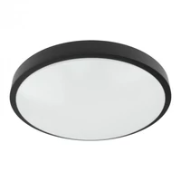 Kép 1/5 - EcoLight ø310 mm kerek fekete színű kerek mennyezeti lámpa 2xE27-es foglalattal