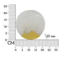 Kép 7/7 - Hold fali lámpa arany/fehér ø 20x10 cm