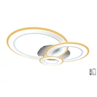 Kép 2/8 - Lucero Chase 115 W-os 50 cm átmérőjű fehér LED távirányítós és mobil applikációval vezérelhető mennyezeti lámpa
