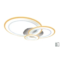 Kép 2/8 - Lucero Chase 115 W-os 50 cm átmérőjű fehér LED távirányítós és mobil applikációval vezérelhető mennyezeti lámpa