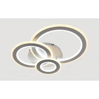 Kép 4/8 - Lucero Chase 115 W-os 50 cm átmérőjű fehér LED távirányítós és mobil applikációval vezérelhető mennyezeti lámpa