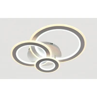 Kép 4/8 - Lucero Chase 115 W-os 50 cm átmérőjű fehér LED távirányítós és mobil applikációval vezérelhető mennyezeti lámpa