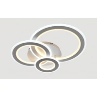 Kép 5/8 - Lucero Chase 115 W-os 50 cm átmérőjű fehér LED távirányítós és mobil applikációval vezérelhető mennyezeti lámpa