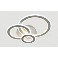 Kép 5/8 - Lucero Chase 115 W-os 50 cm átmérőjű fehér LED távirányítós és mobil applikációval vezérelhető mennyezeti lámpa