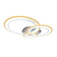 Kép 1/8 - Lucero Chase 115 W-os 50 cm átmérőjű fehér LED távirányítós és mobil applikációval vezérelhető mennyezeti lámpa