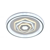 Kép 1/4 - Lucero Evelin 110 W-os 50 cm átmérőjű fehér LED távirányítós és mobil applikációval vezérelhető mennyezeti lámpa