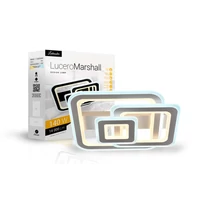 Kép 8/8 - Lucero Marshall 140 W-os 50 cm átmérőjű fehér LED távirányítós és mobil applikációval vezérelhető mennyezeti lámpa